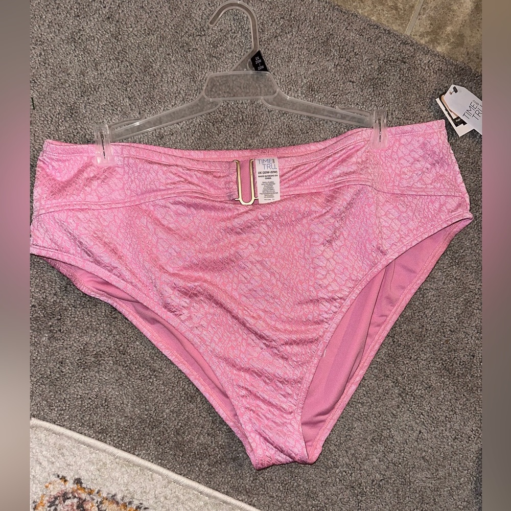 Pink size 2XL bikini bottoms high waist bikini 👙